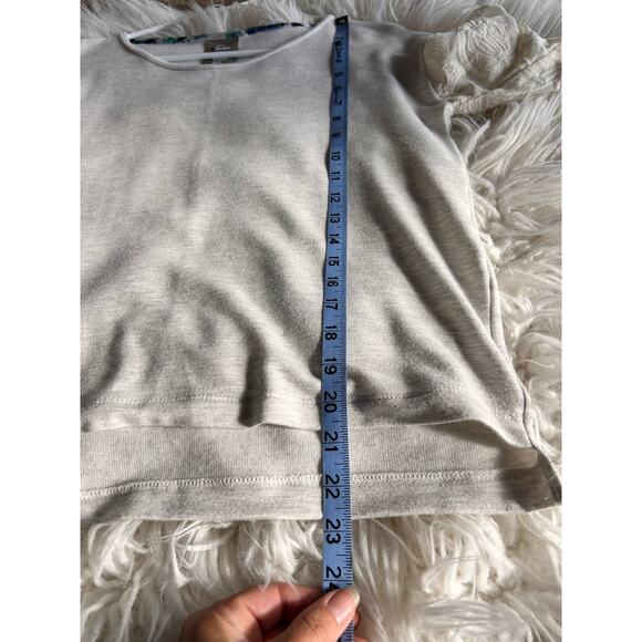 Anthropologie Dolan Women's Dolan Left Coast Lace Lantern Top Gray Cream Size XS - Picture 10 of 10
